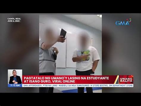 pinay student lasing|Pagtatalo ng umano'y lasing na estudyante at isang guro, viral .